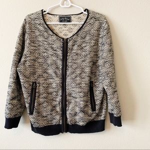 Lucky Brand, cardigan, graphic pattern, size s/m
